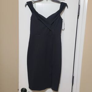 Lulus Classic Black V-Neck Sheath Dress